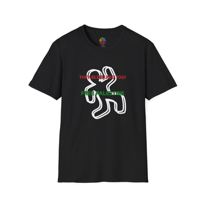 PALESTINE BLOOD RED T-SHIRT UNISEX
