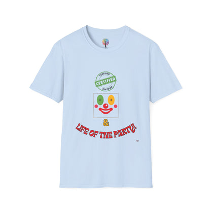 CERTIFIED CLOWN SOFTSTYLE T-SHIRT UNISEX