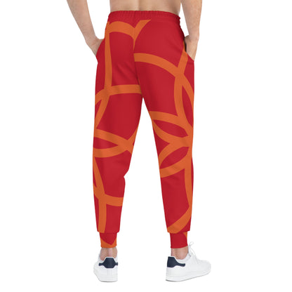 SPIRALS RED JOGGERS