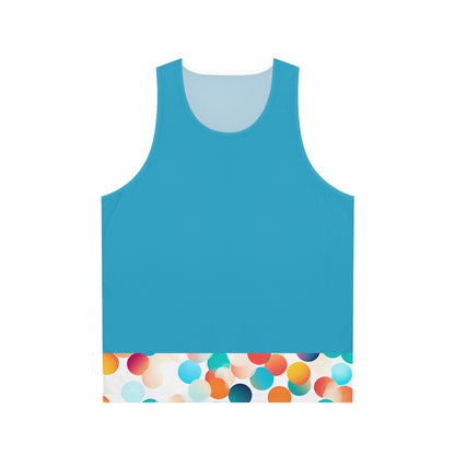 CIRCLES TURQ TRIM TANK