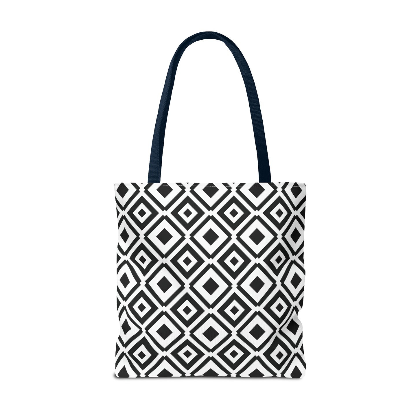 DIAMONDS BLACK WHITE TOTE BAG