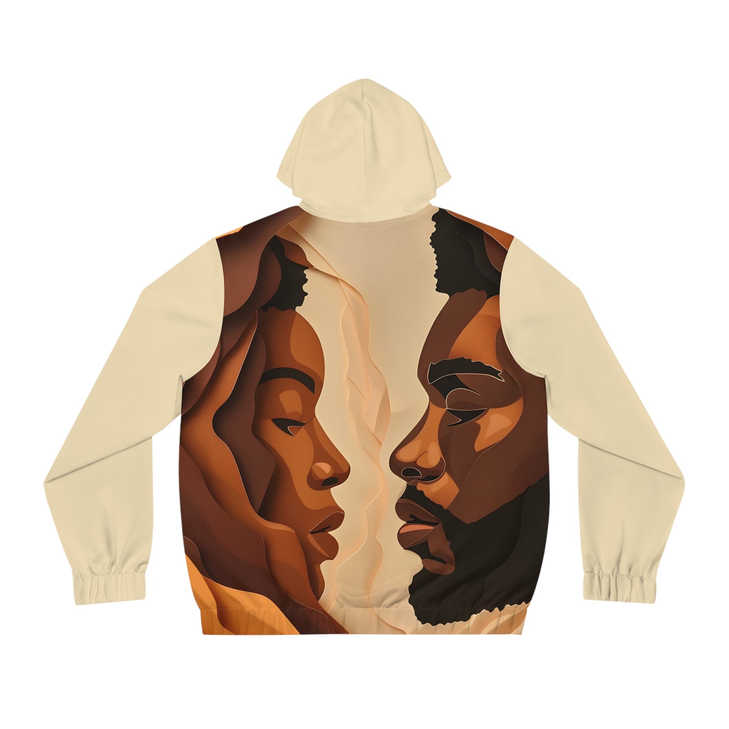 L-O-V-E LIGHT WEIGHT BEIGE ZIP HOODIE MEN'S