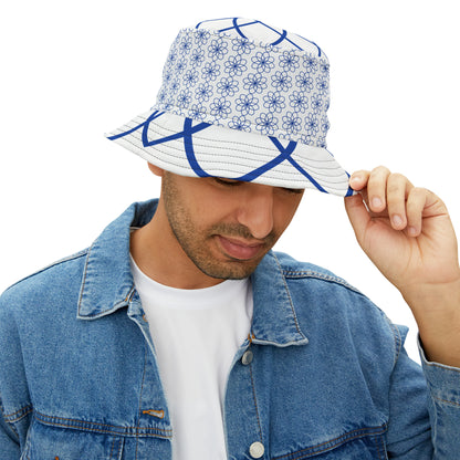 BLUE SPIRALS BUCKET HAT UNISEX