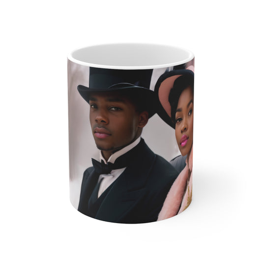 PAG PINK AND GREEN FOUNDERS' MUG - CERAMIC MUG 11OZ