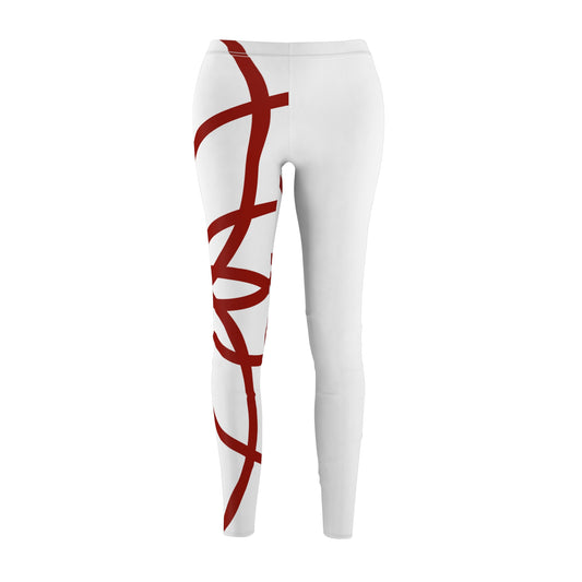 DEL SPIRALS CRIMSON CREME RT LEGGINGS