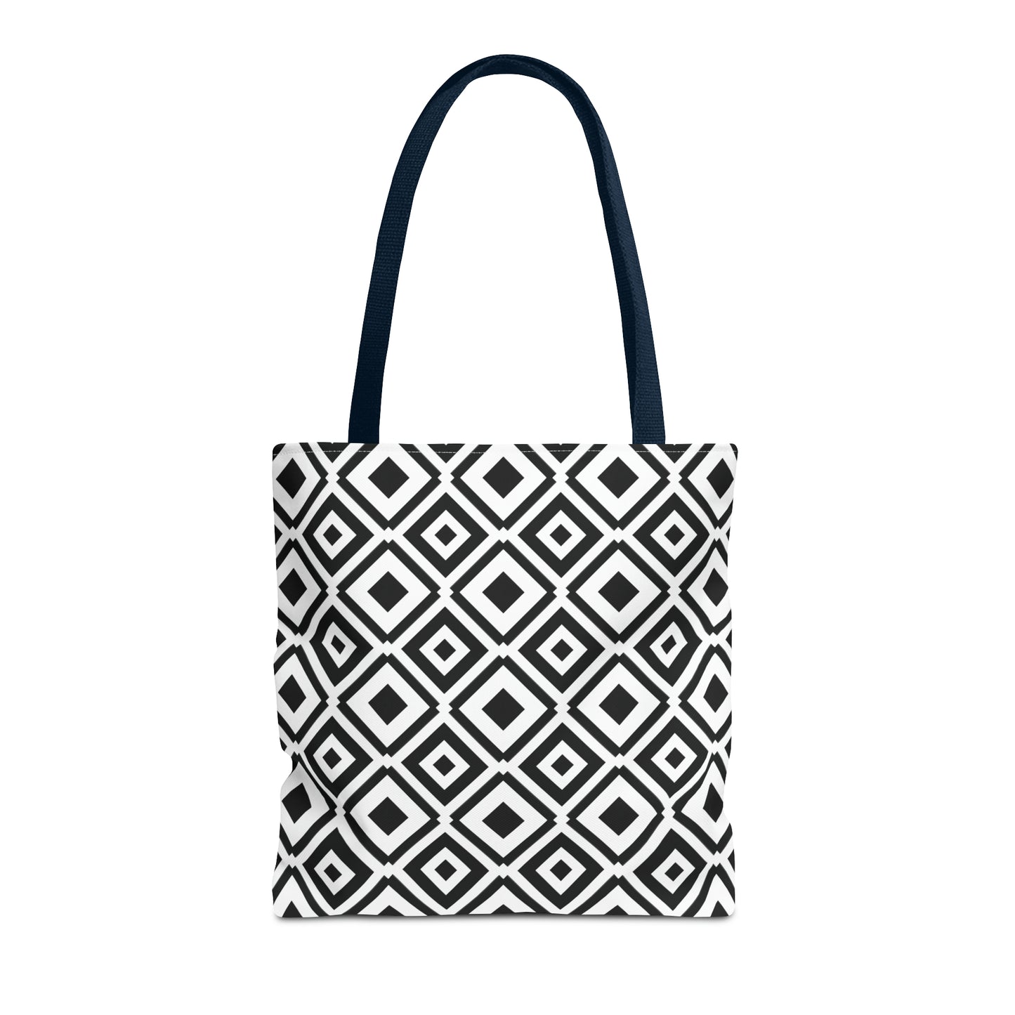 DIAMONDS BLACK WHITE TOTE BAG