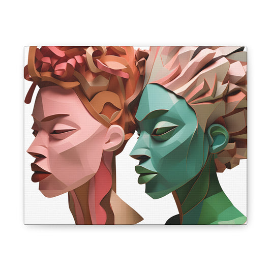 PAG SCULPTURED SISTERS CANVAS GALLERY WRAPS