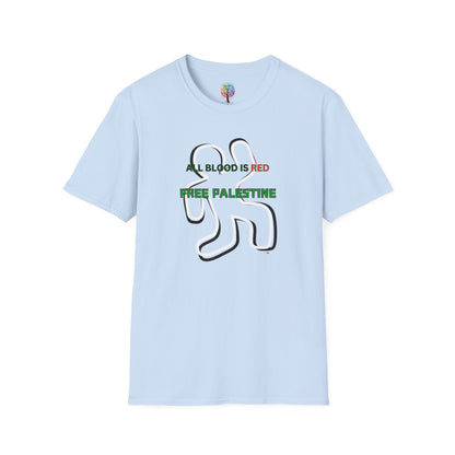 PALESTINE BLOOD RED T-SHIRT UNISEX
