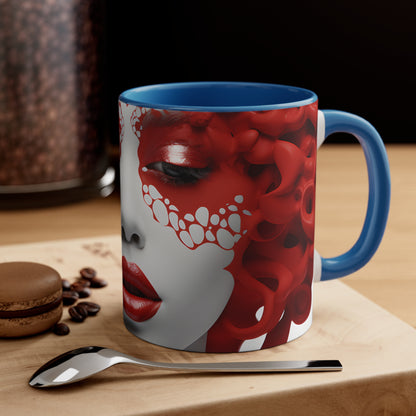 DEL LADY CRIMSON MUG CERAMIC - MUG 11OZ