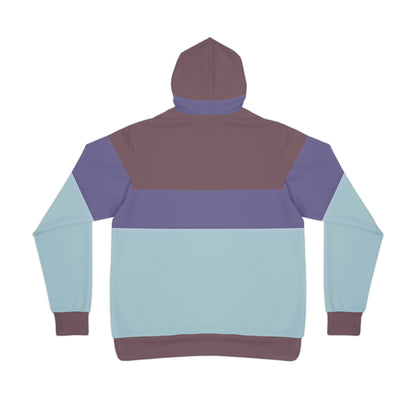 CANARY BLUE COLOR BLOCK PULLOVER ATHLETIC HOODIE UNISEX