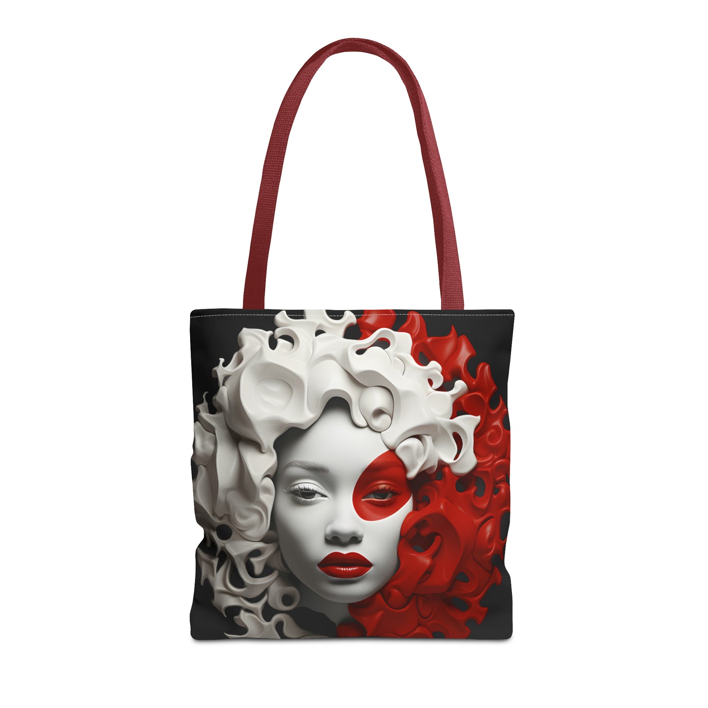 CRIMSON CURLS TOTE BAG
