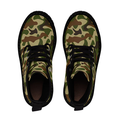 CAMOUFLAGE MEN'S CANVAS BOOTS