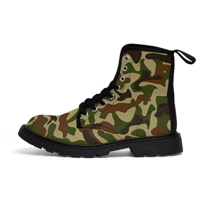 CAMOUFLAGE MEN'S CANVAS BOOTS