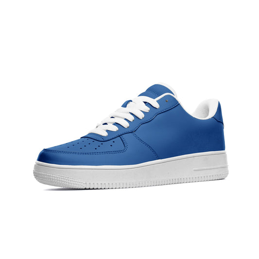 SANTORINI BLUE UNISEX LEATHER SNEAKERS