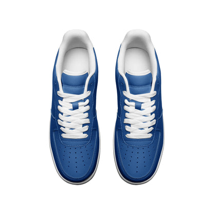 SANTORINI BLUE UNISEX LEATHER SNEAKERS