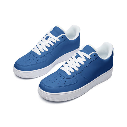 SANTORINI BLUE UNISEX LEATHER SNEAKERS