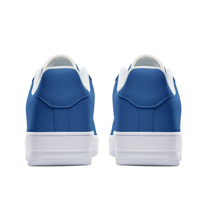 SANTORINI BLUE UNISEX LEATHER SNEAKERS